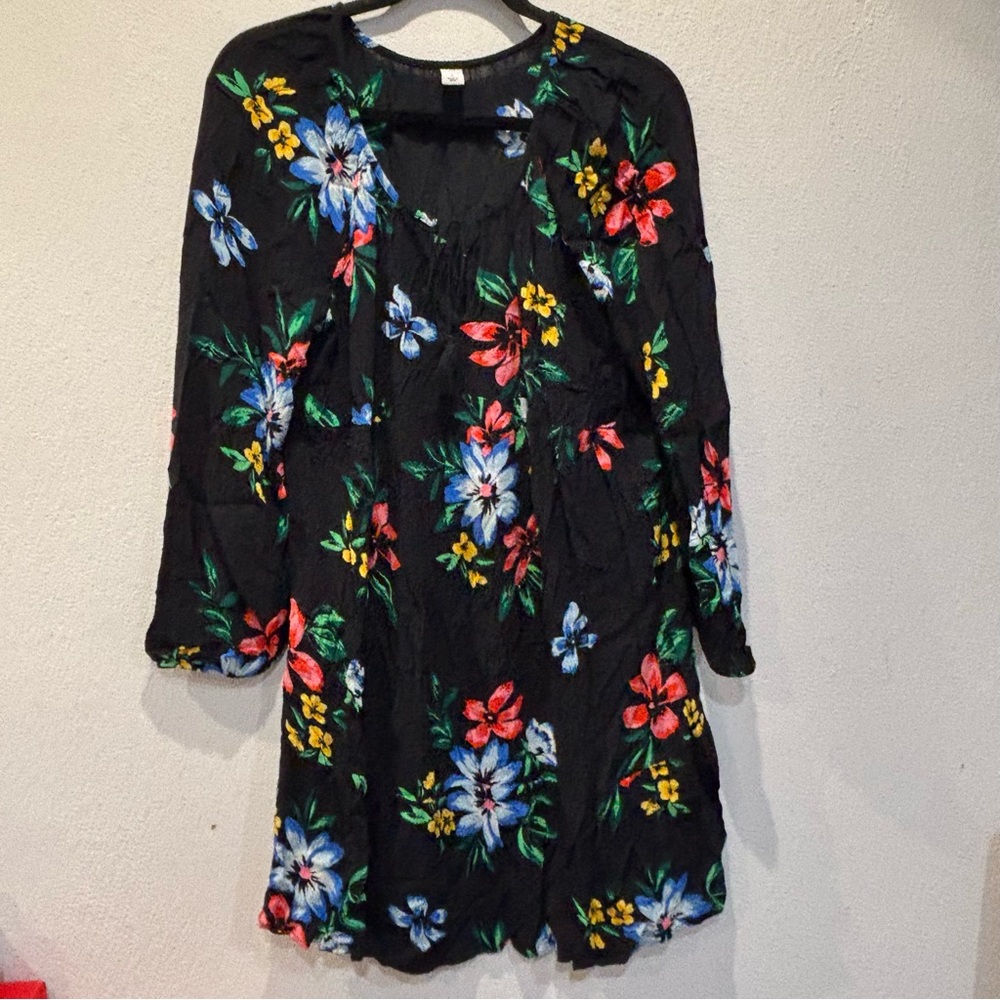 Old navy Floral Black Dress